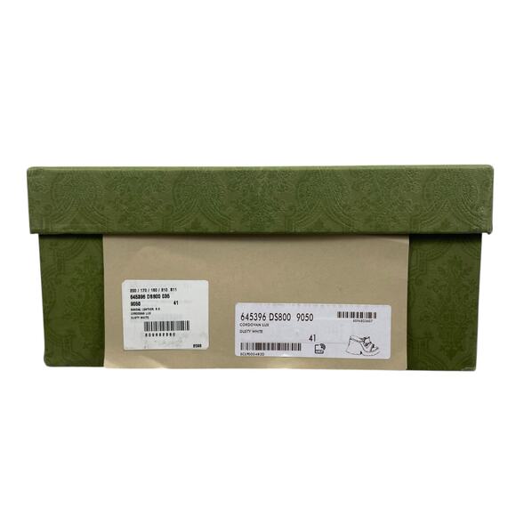 Gucci Cordovan Horsebit Open Toe Platform Slide Sandal Dusty White Size 41 - Picture 13 of 14